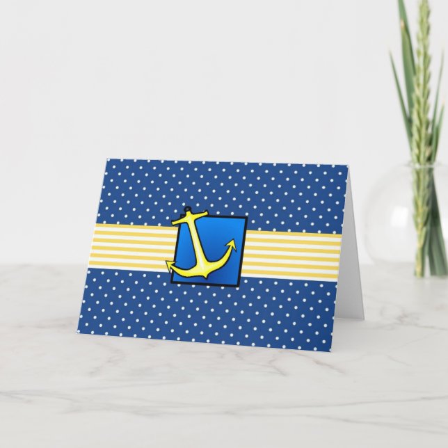 Nautical Anchor Note Card (Front)