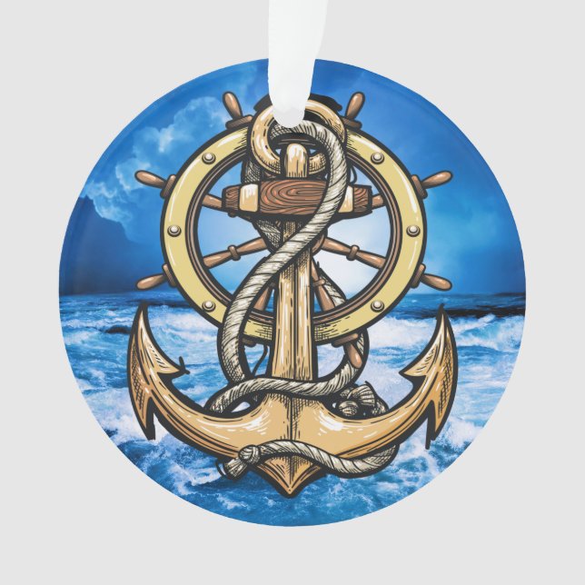 Nautical Anchor  Ornament (Front)