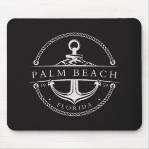 Nautical Anchor Palm Beach Florida 1959 Mouse Pad