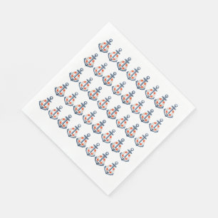 Nautical Anchor Paper Napkins