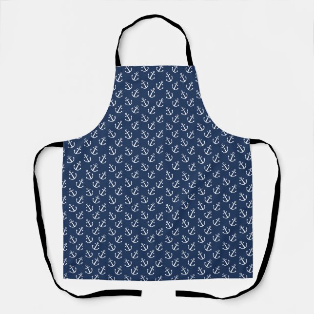 Nautical Anchor Pattern Apron (Front)
