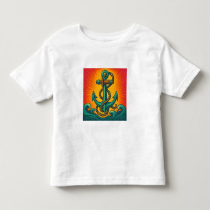 Nautical Anchor Pop Art Toddler T-Shirt
