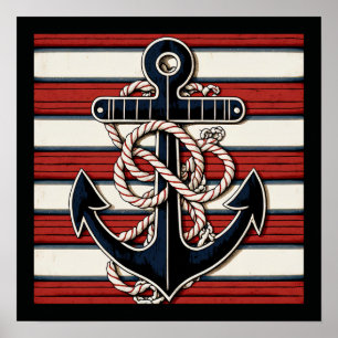Nautical Anchor Poster