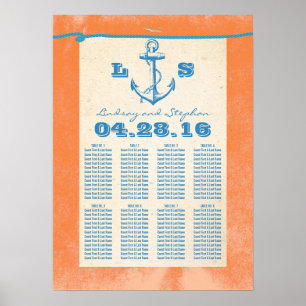 Nautical Anchor Poster for Weddings