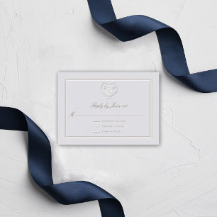 Nautical Anchor Rope Classic RSVP Wedding Response