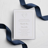 Nautical Anchor Rope Crest Classic Formal Wedding