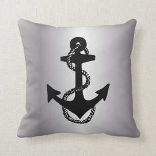 nautical ANCHOR + ROPE   Cushion
