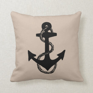 nautical ANCHOR + ROPE   Cushion