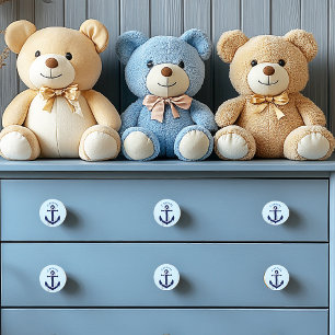 Nautical, Anchor Rope Custom Ceramic Knob