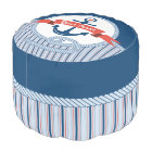 Nautical Anchor Rope Ribbon Stripes Red White Blue