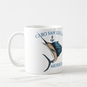 Nautical Anchor Sailfish Cabo San Lucas Coffee Mug