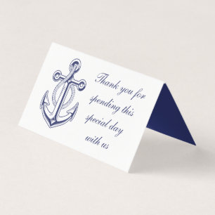 Nautical Anchor Sailor Ocean Thank You Wedding