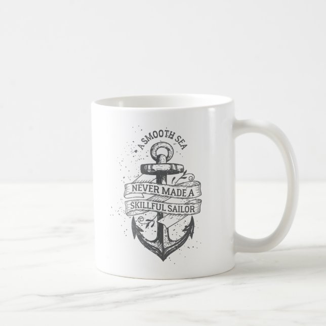 Nautical anchor sailor quote coffee mug (Right)