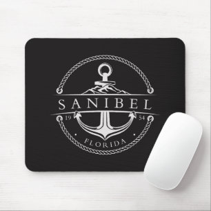 Nautical Anchor Sanibel Florida 1954 Mouse Pad