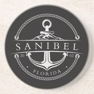 Nautical Anchor Sanibel Florida 2002 Coaster