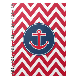 Nautical Anchor School Notebook Journal Gift
