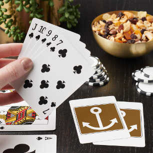 Nautical Anchor Sign Playing Cards