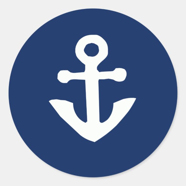 Nautical Anchor Sticker Envelope Seals (Front)