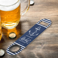 Nautical Anchor Stripe Bridal Shower Navy Blue