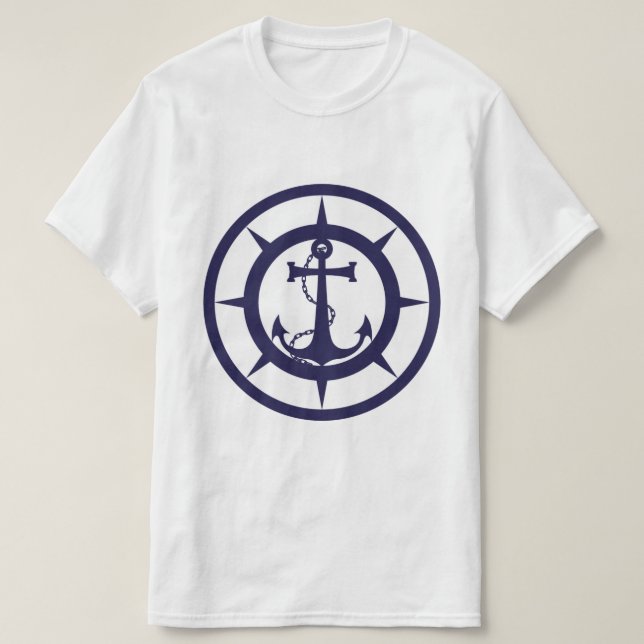 Nautical Anchor T-Shirt (Design Front)