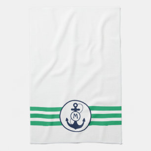 Nautical Anchor Tea Towel