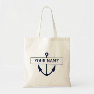 Nautical Anchor Tote Bag