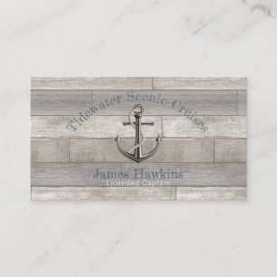 Nautical Anchor w/Rope Business Card