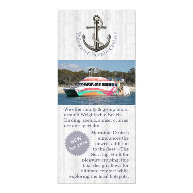 Nautical Anchor w/Rope Rack Card (Front)