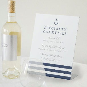 Nautical Anchor Wedding Bar Sign