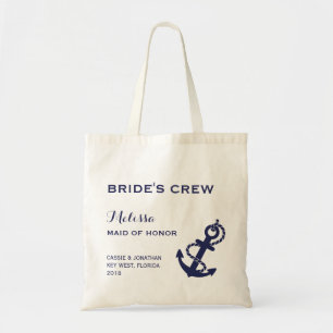 Nautical Anchor Wedding Tote Bag