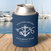 Nautical Anchor Welcome Aboard Boat Name