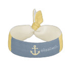 Nautical Anchor with Navy Yellow Chevron Pattern