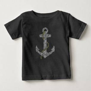 Nautical Anchor With Rope Sailing Theme Baby T-Shirt