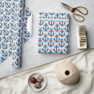 Nautical Anchor Wrapping Paper
