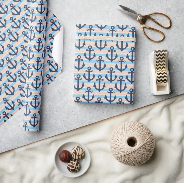 Nautical Anchor Wrapping Paper (Crafts)