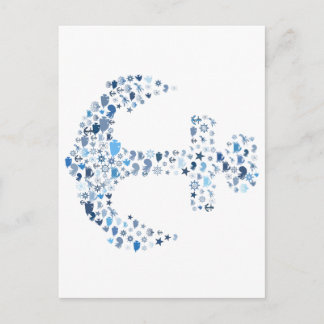 nautical ancla postcard