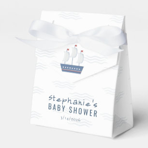 Nautical Baby Boy Baby Shower  Favour Box
