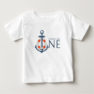 Nautical Baby boy First Birthday T-shirt
