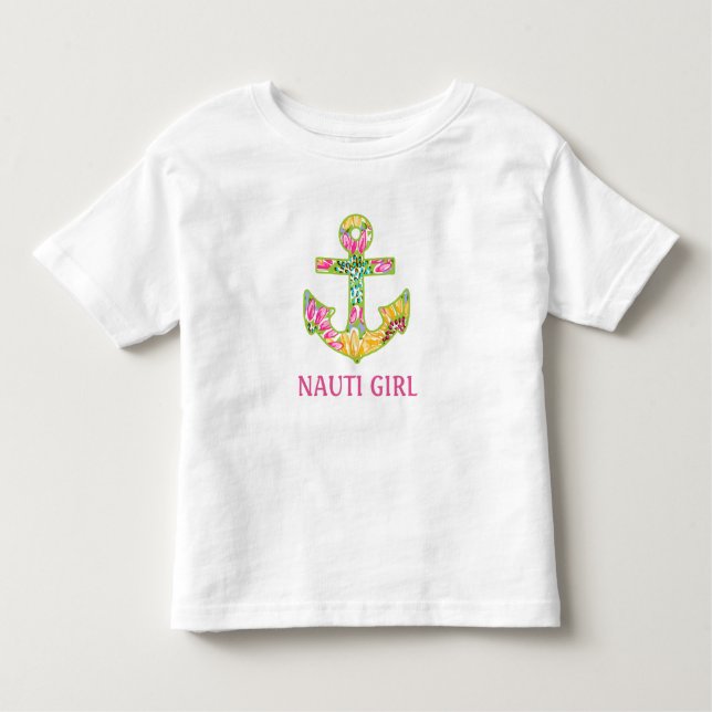 Nautical Baby Ruffled tee shirt (Front)