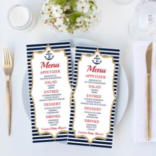Nautical Baby Shower Food Menu