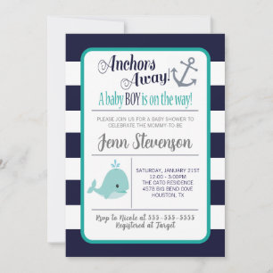 Nautical Baby Shower Invitation