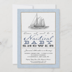 Nautical Baby Shower Invitation