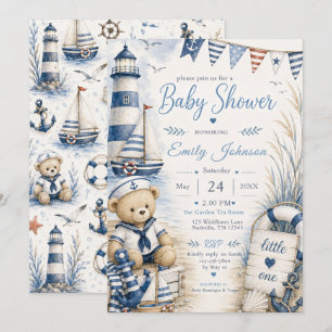 Nautical Baby Shower Invitation