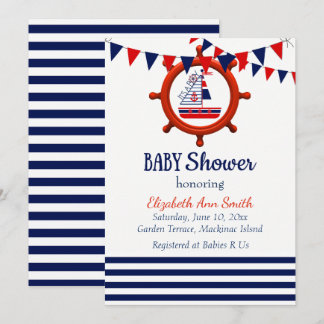 Nautical Baby Shower Invitation