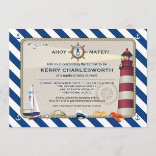 Nautical Baby Shower Invitation