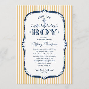 Nautical Baby Shower Invitations