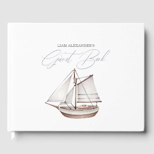 Nautical Baby Shower Sailor  Guest Book