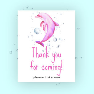 Nautical baby shower - Thank you for coming Poster