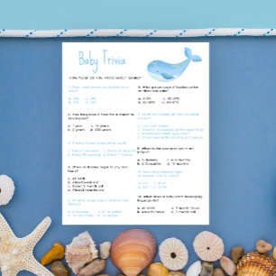 Nautical Baby Trivia   Baby Shower Game