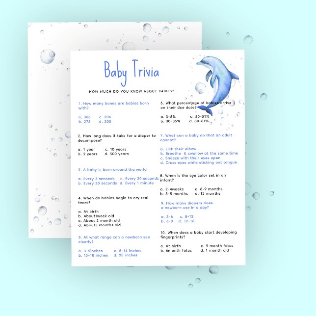 Nautical Baby Trivia | Baby Shower Game (Creator Uploaded)